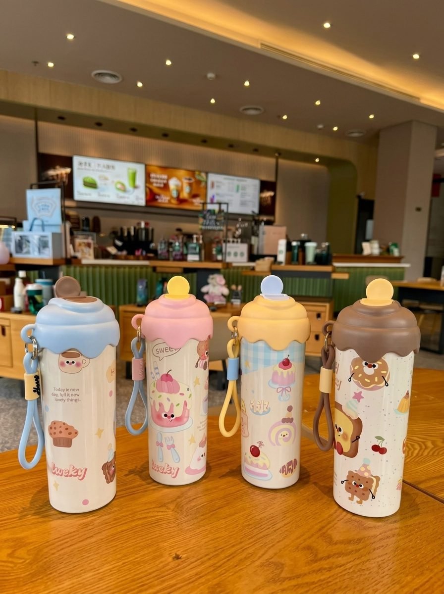 H2deek Ice-Cream Kids Cup — SS316 · Cartoon Lid kids drinkware for private label