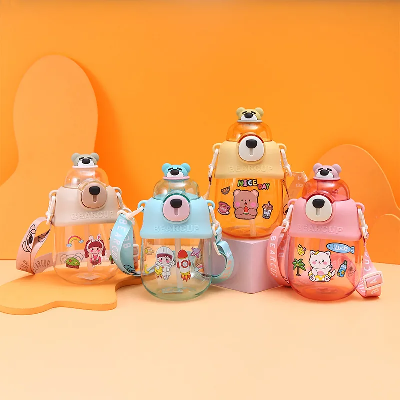 H2deek Cartoon Bear Kids Bottle — Tritan · Kids Line kids drinkware for private label
