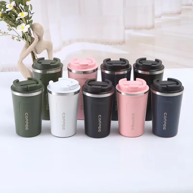 H2deek embossed steel reusable coffee cups — corporate gift and promotional drinkware range