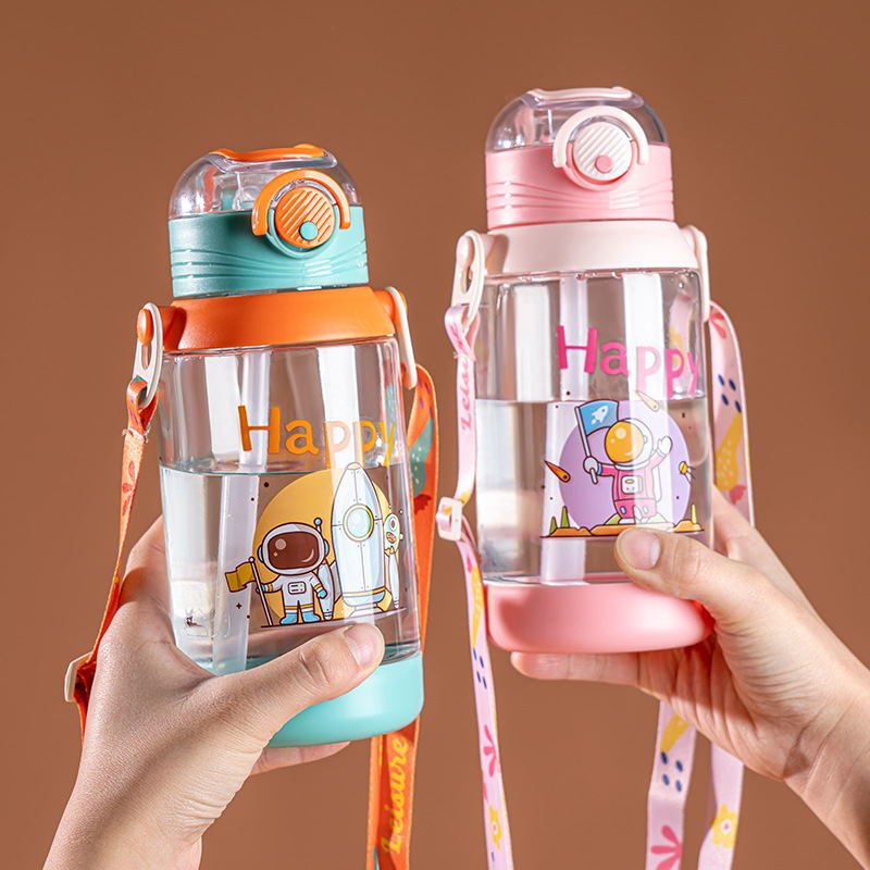H2deek Cartoon Kids Straw Bottle — Tritan · Kids Line kids drinkware for private label