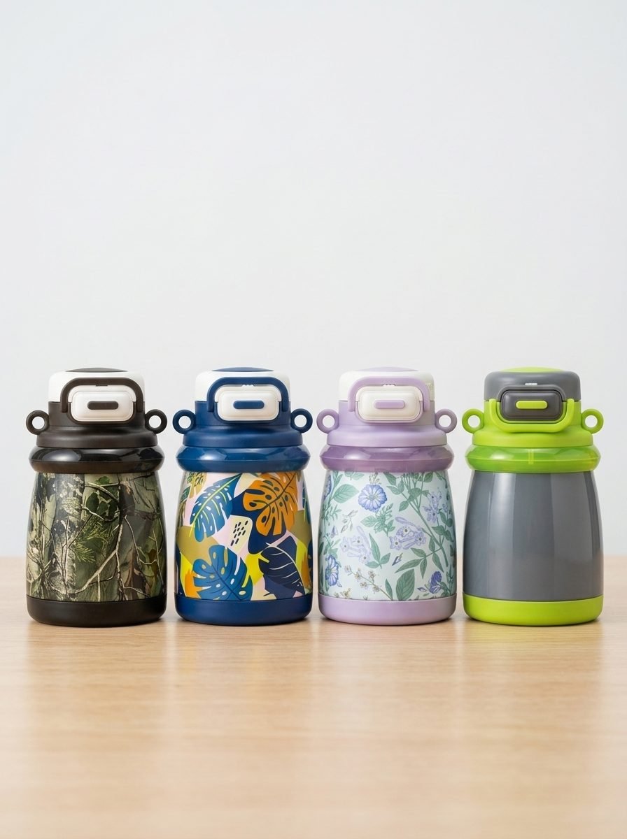 H2deek Kids Straw Thermos — SS304 · Sling Strap kids drinkware for private label