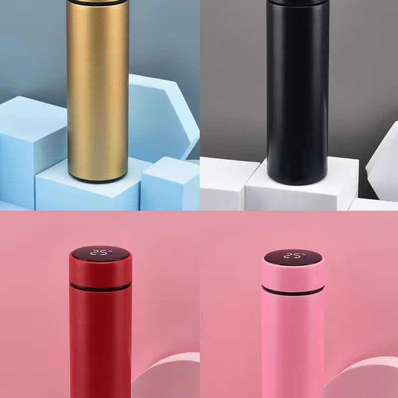 H2deek LED temperature display smart bottle — the kind of new drinkware product launched through crowdfunding