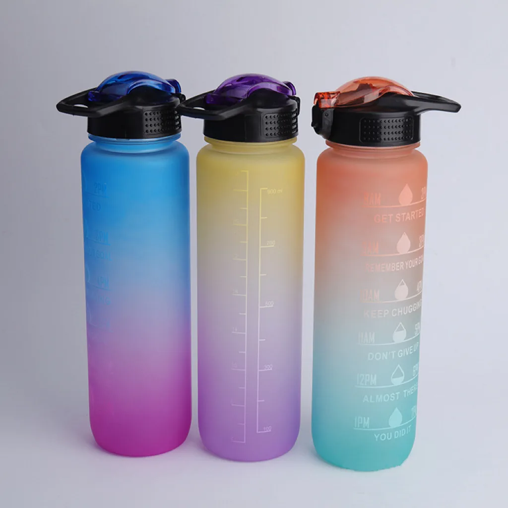 H2deek Time-Marker Sports Bottle — Tritan · 1L, factory catalog photo