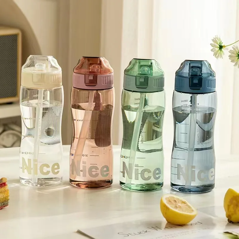 H2deek Straw Sport Bottle + Infuser — Tritan · 580ml, factory catalog photo