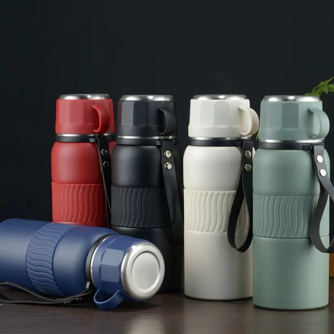 H2deek Vacuum Flask + Cup Lid — SS304 · 500ml, factory catalog photo