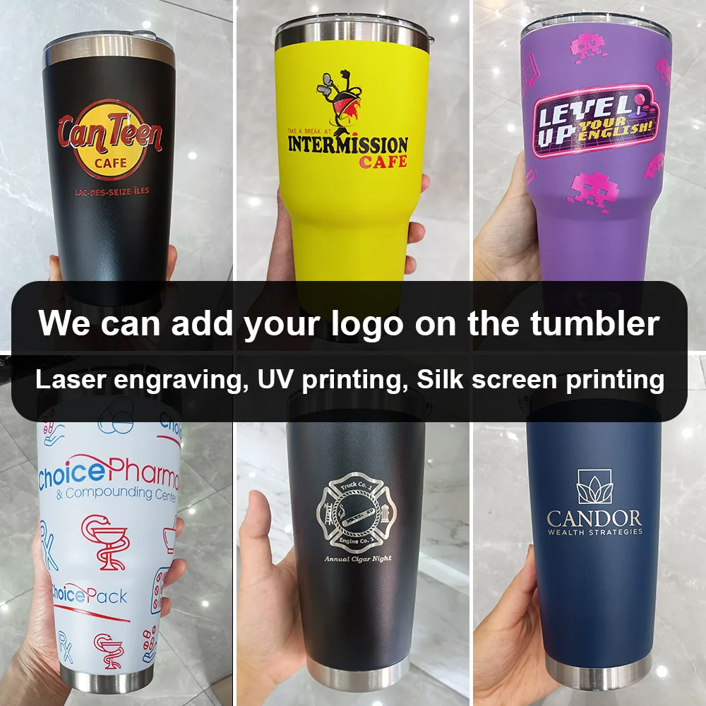 20oz 30oz double wall vacuum insulated travel coffee mug tumbler stainless steel tumbler thermos cup mug