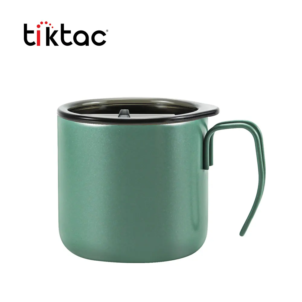 new design 12oz fashion double wall stainless steel coffee mug insulated tumbler cups with handle