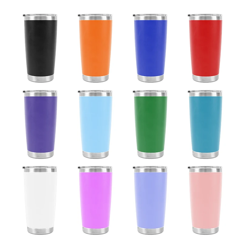 custom logo 20oz metal hot cold drink beer cup stainless steel vacuum insulated tumbler coffee travel mug