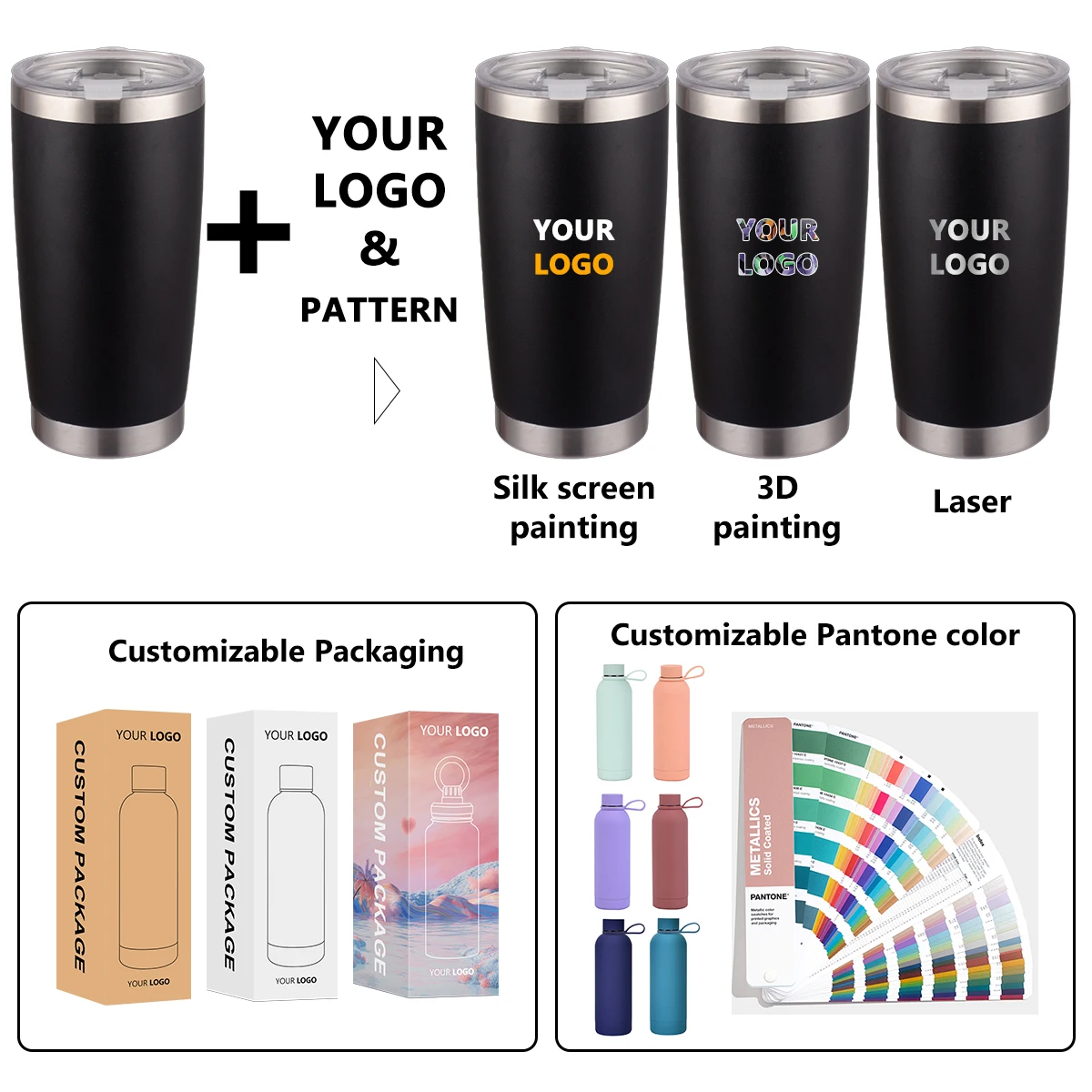 zp custom logo 30oz powder coated stainless steel tumbler vacuum insulated 20oz car tumbler with slider lid and straw