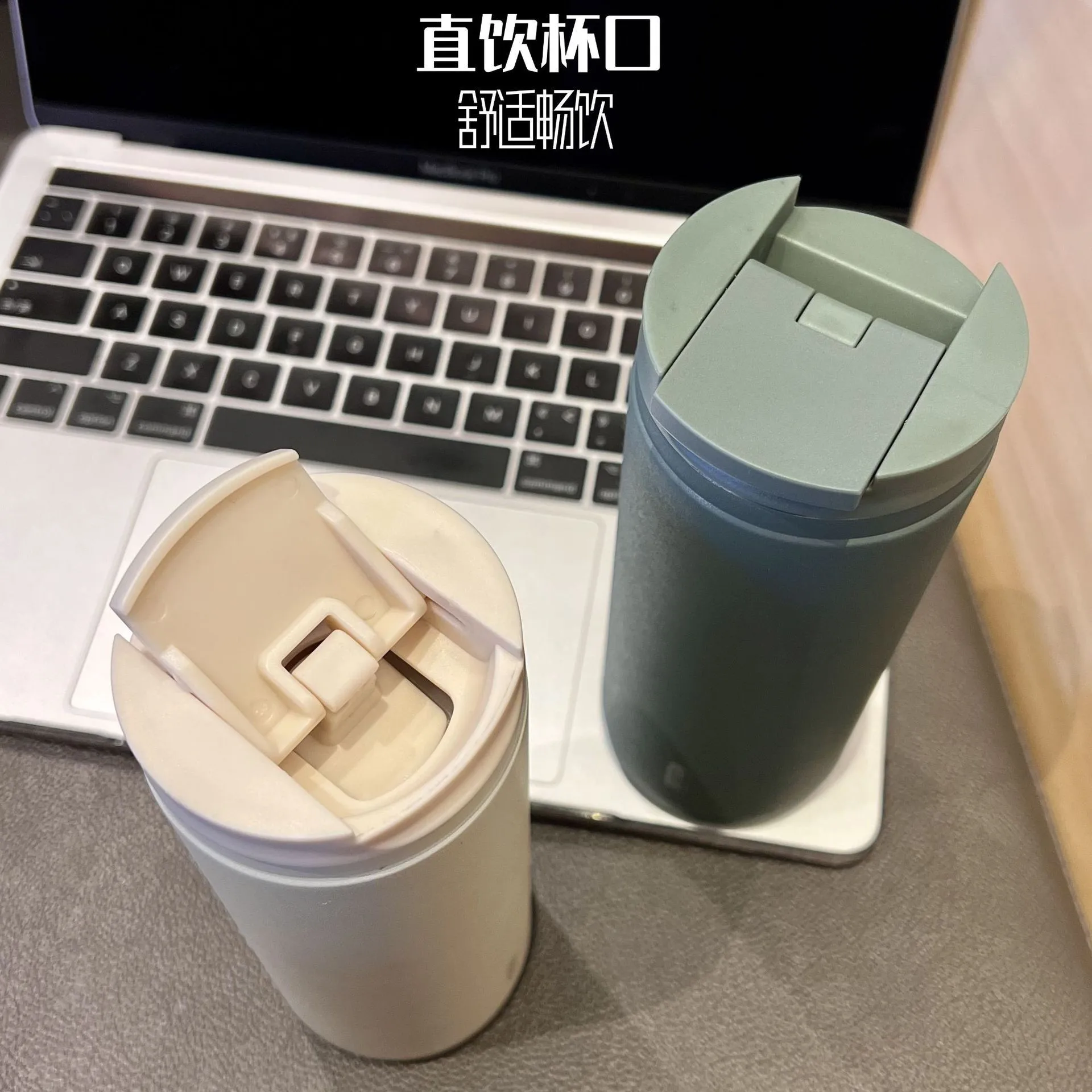 wholesale 400ml double wall stainless steel insulated coffee cup with lid sport style spill proof mug tumbler for adults friends
