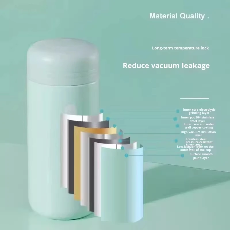 modern multi color optional stainless steel insulated cup business travel insulation long endurance thermos flask cup